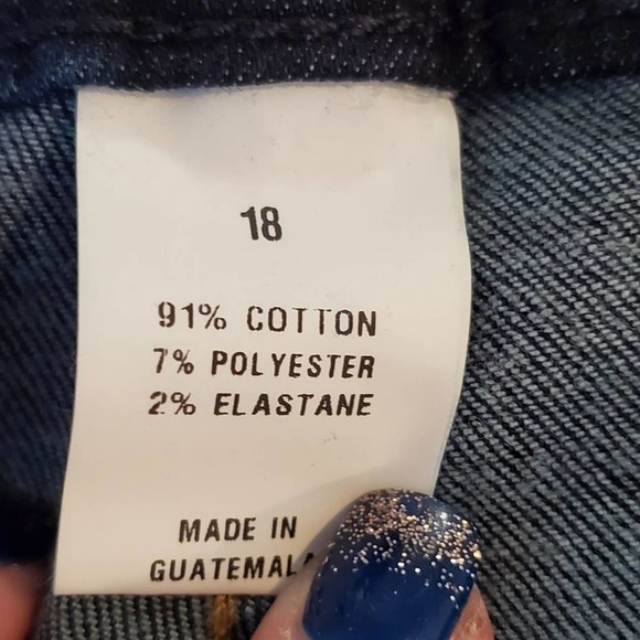 LANE Bryant rolled hem cropped high rise stretch jeans plus size 18 - Picture 5 of 5